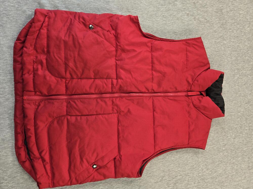 St John's Bay Puffer Vest Mens Large Quilted Outdoor Winter Zip Pockets